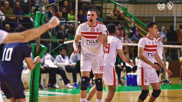 الزمالك يفوز على الزهور في دوري الكرة الطائرة